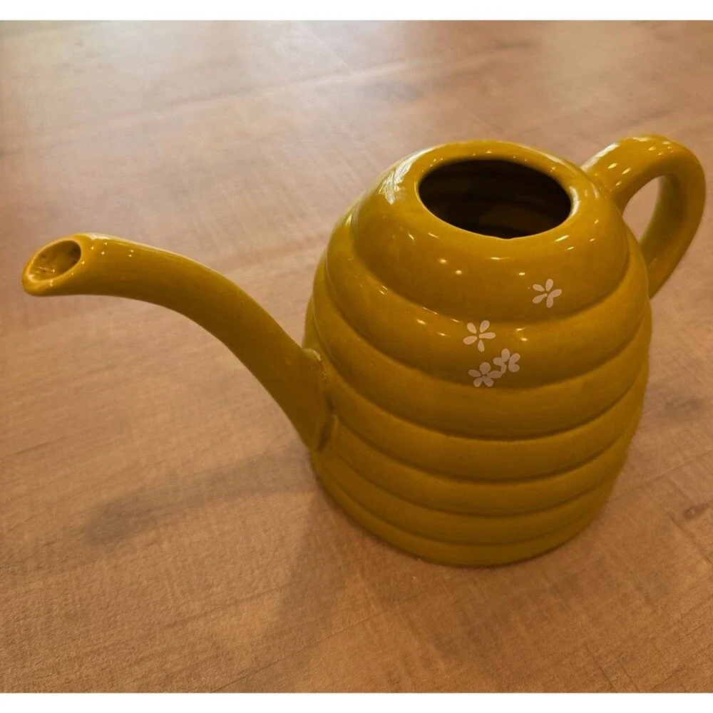 Autumn Yellow Beehive Shape Ceramic Water Can 9